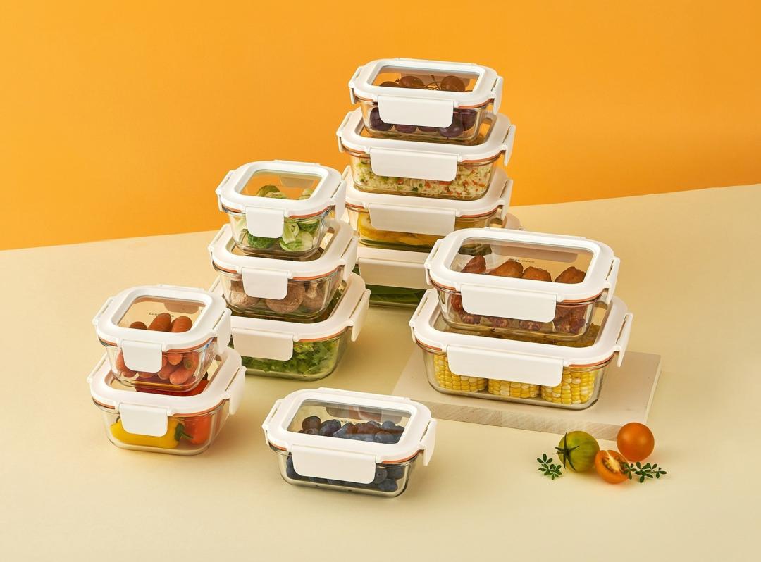 新視界耐熱玻璃保鮮盒，盒身耐熱範圍-20°C至400°C，從冷凍到烤箱、氣炸鍋都適用，369元起。