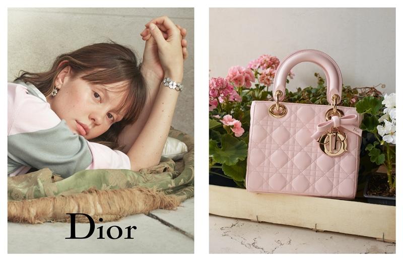 經典Lady Dior在Jonathan Anderson執掌後的首波形象大片上，展現全新的時尚樣貌，兼具經典與摩登。（Dior提供）