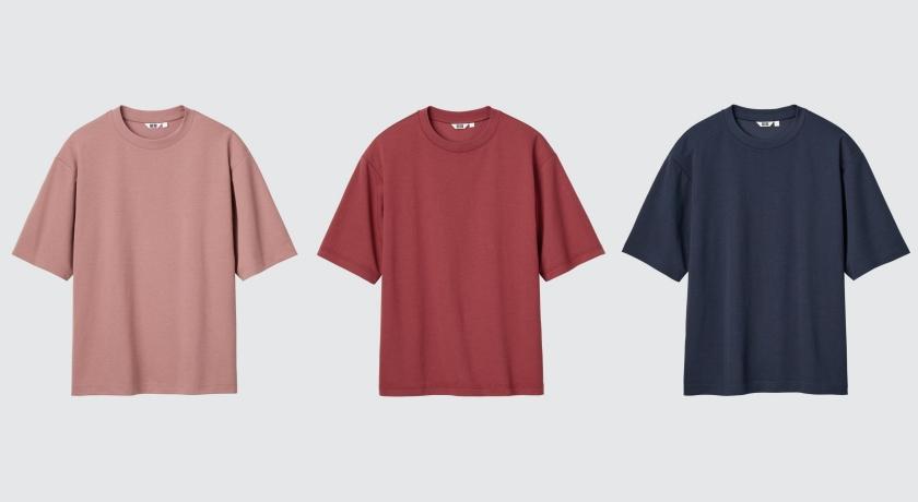 Uniqlo U AIRism棉質寬版圓領T恤，15週年特別企劃限定色登場。