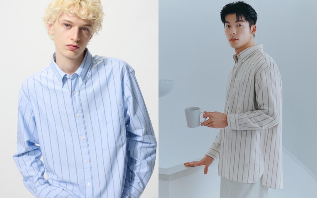 許光漢同款480802男裝JW Anderson聯名系列牛津寬版襯衫，期間限定價格NT$790元。
