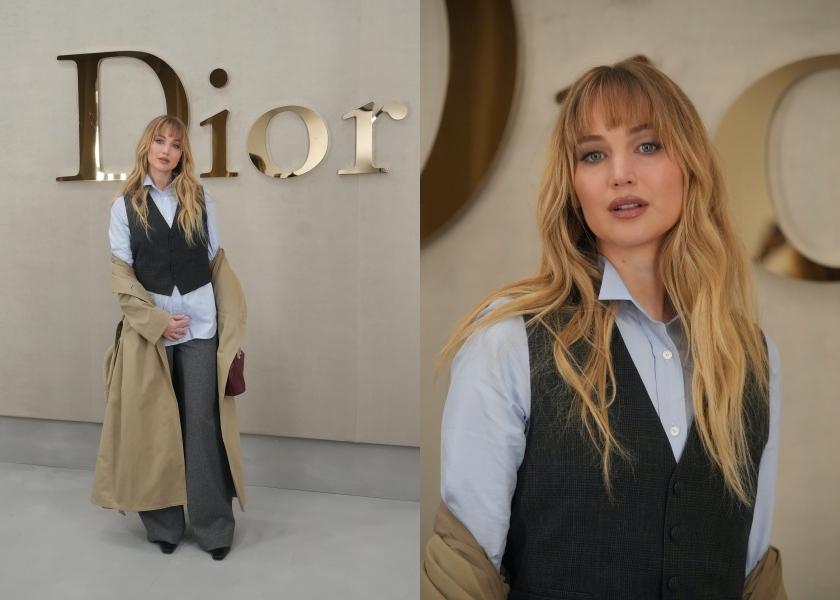 珍妮佛勞倫斯展現隨性風格。（美聯）