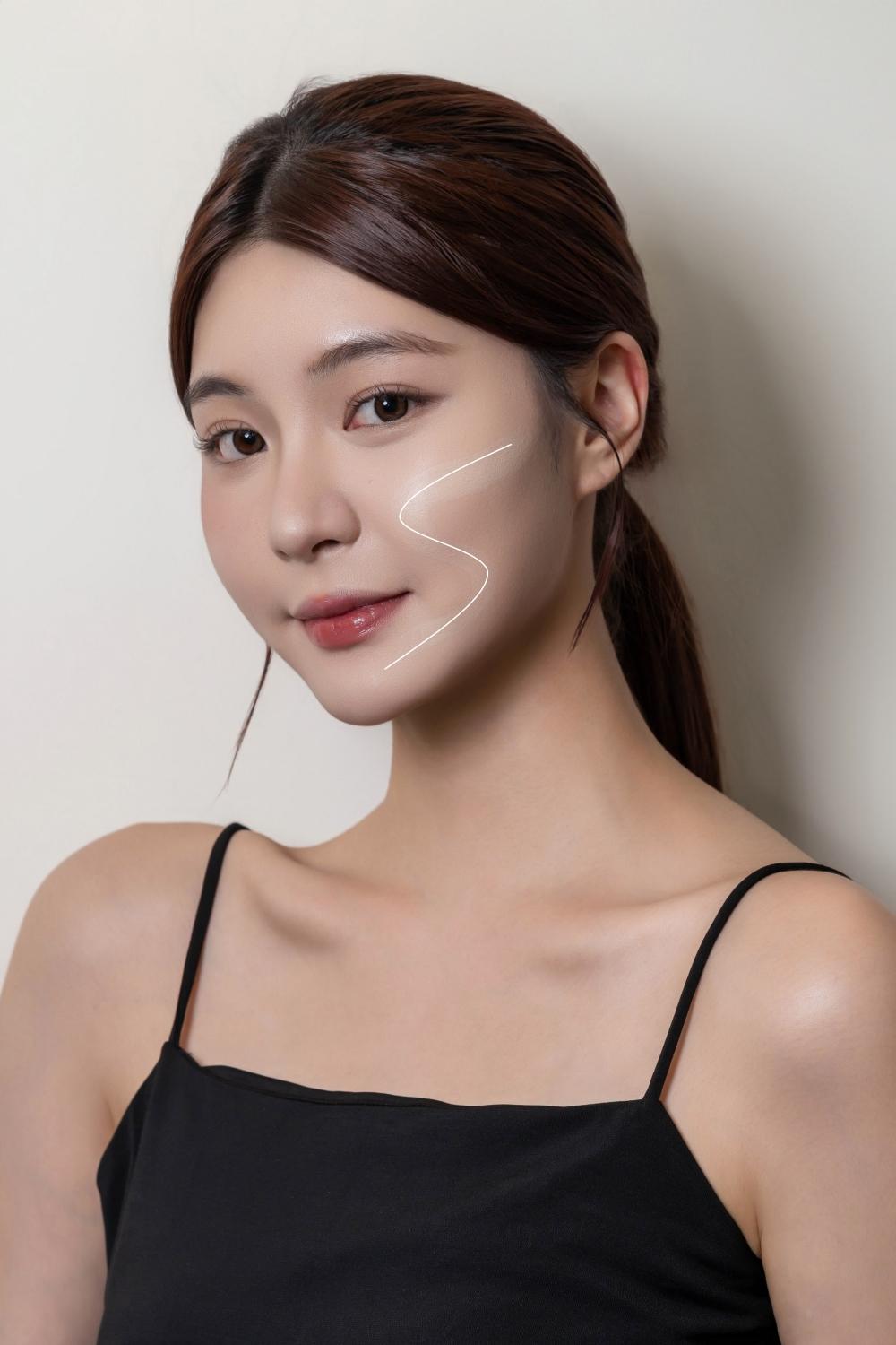 想要更加強膨潤亮度，還可以再加「S型」打亮。