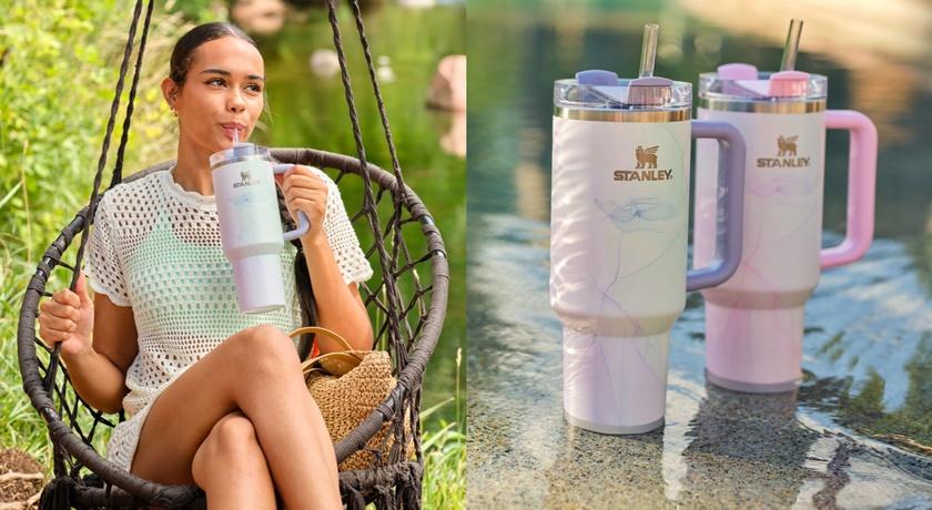 美國爆紅保溫瓶Sranley吸管隨手杯新色開賣！回收不鏽鋼搭環保吸管 防漏又好握