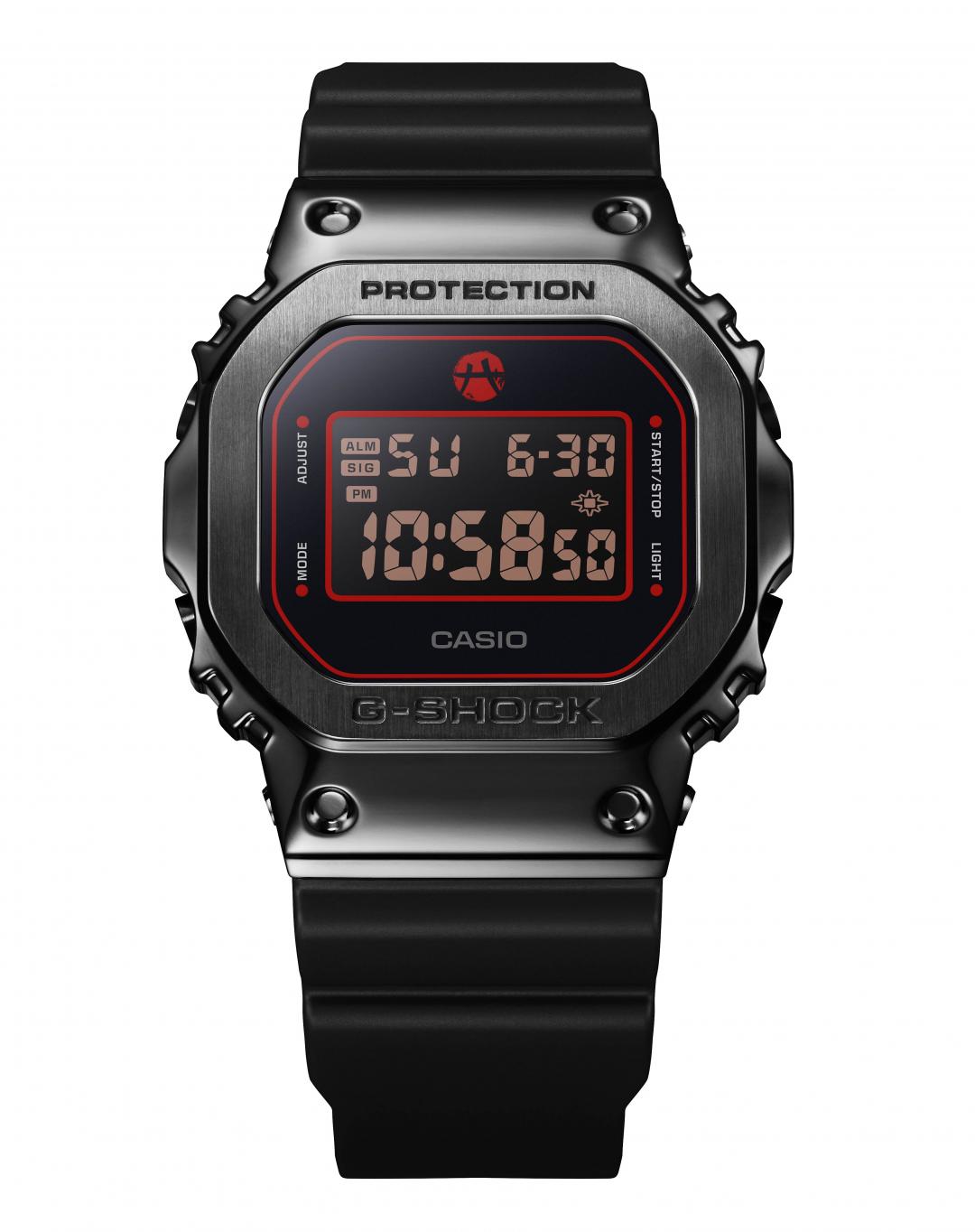 G-SHOCK x八村壘GM-5600RH-1錶款，8,500元。