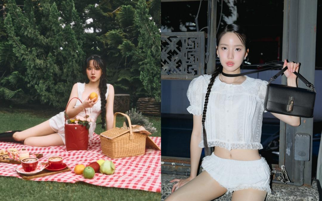 佳妮達多次穿著睡衣造型出鏡。