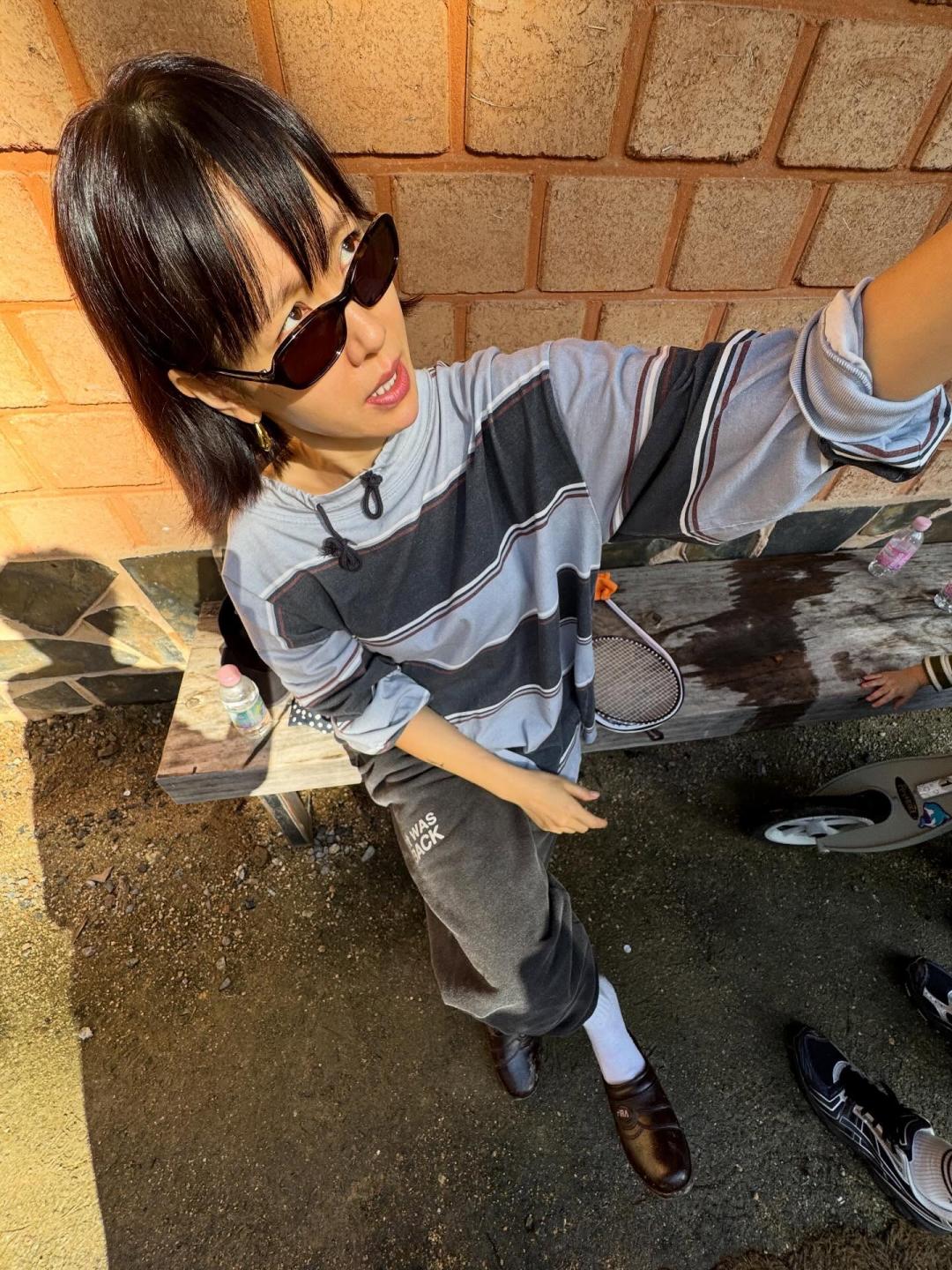 孫藝真在個人社群分享最新的短髮造型。 (翻攝自instagram)
