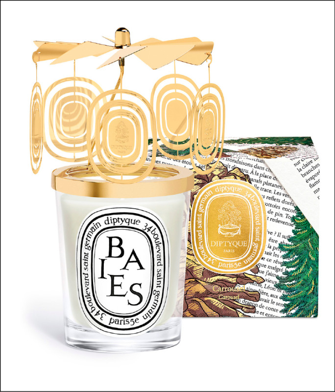 Diptyque耶誕限量旋轉燭罩，3,200元。