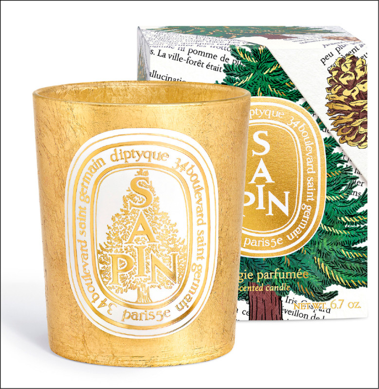Diptyque耶誕限量蠟燭-冷杉，190g／2,750元。