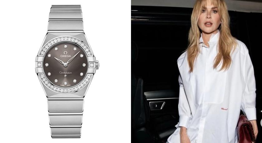 妮可基嫚用OMEGA搭白襯衫穿出強大氣場！女神御用款已停產 相似款一樣百搭
