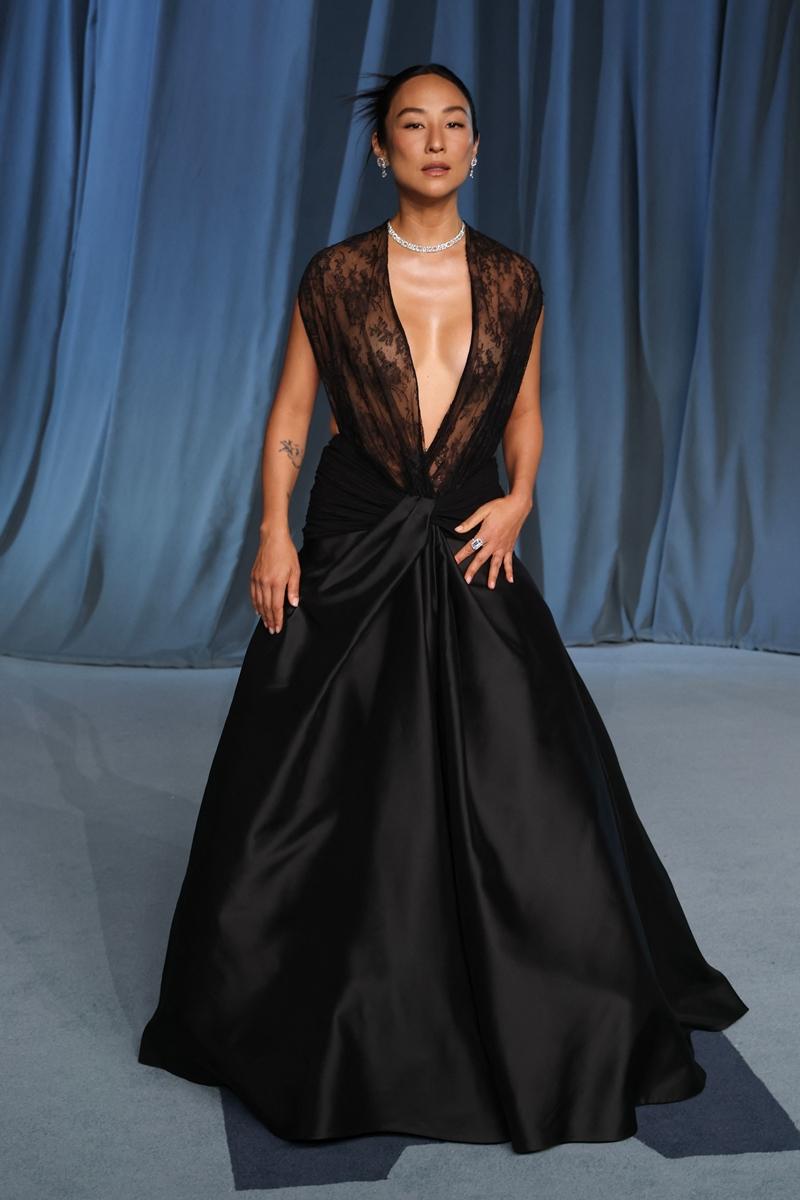 Greta Lee in Dior。