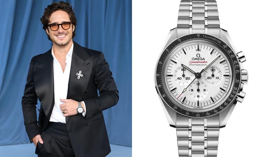 迪亞哥伯尼塔佩戴Speedmaster超霸登月錶42毫米，268,000元。
