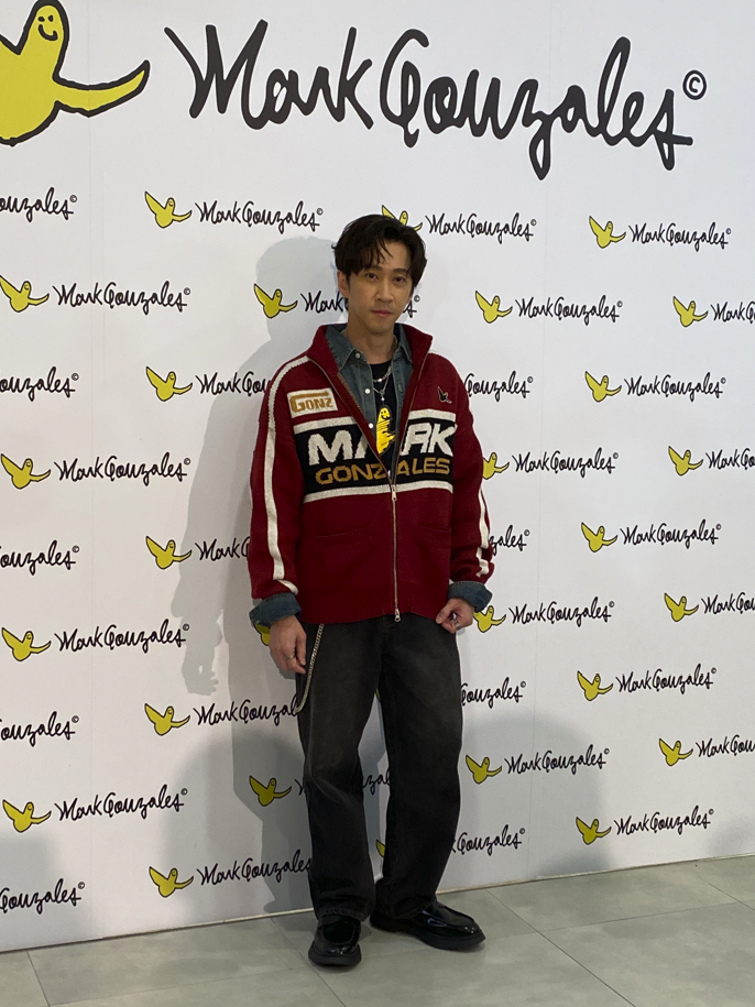 陳漢典出席Mark Gonzales秋冬發表會。(記者林欣若攝)