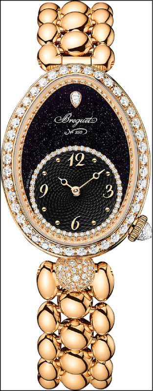Reine de Naples 8925腕錶,黑色砂金石款,2,547,000元。