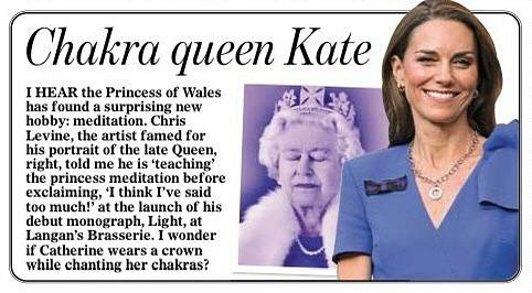 英媒報導凱特王妃正在學習冥想。