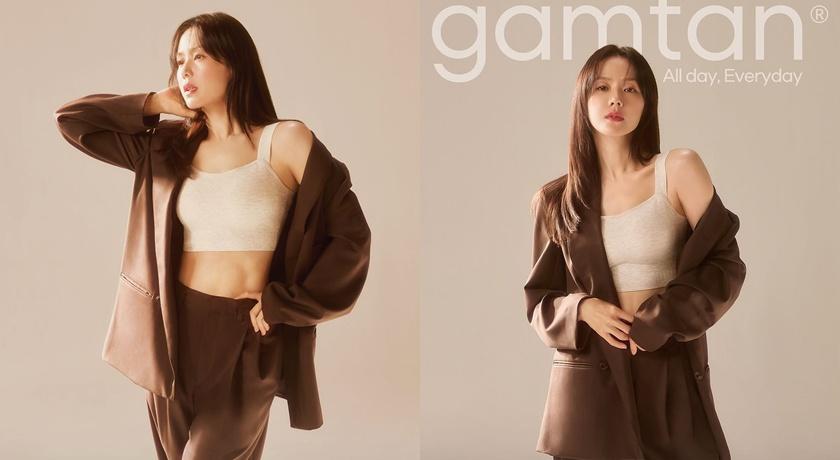 孫藝真為韓國內衣品牌 gamtan拍攝的全新代言照。