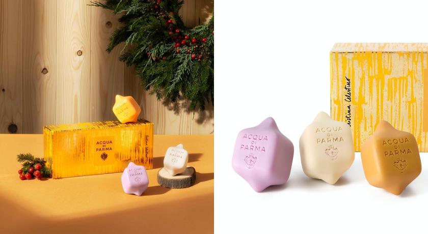 Acqua di Parma金色假期香氛皂禮盒，80gx3，4,100元。