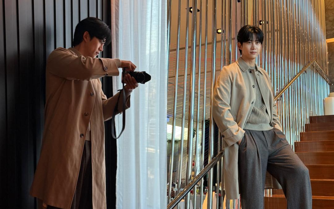 玉澤演公開婚訊前，忙於拍戲的他，不忘發出帥照，定期發糖粉絲。