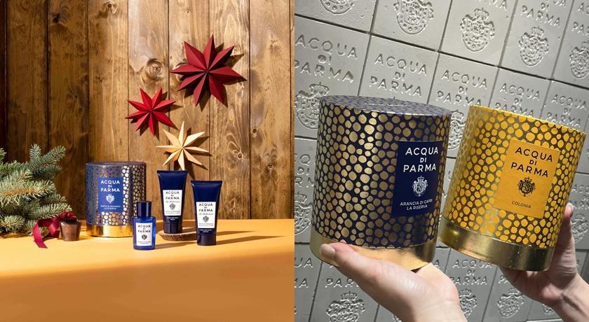 (左)金色假期藍色地中海帕納里加州桂禮盒6,900元。