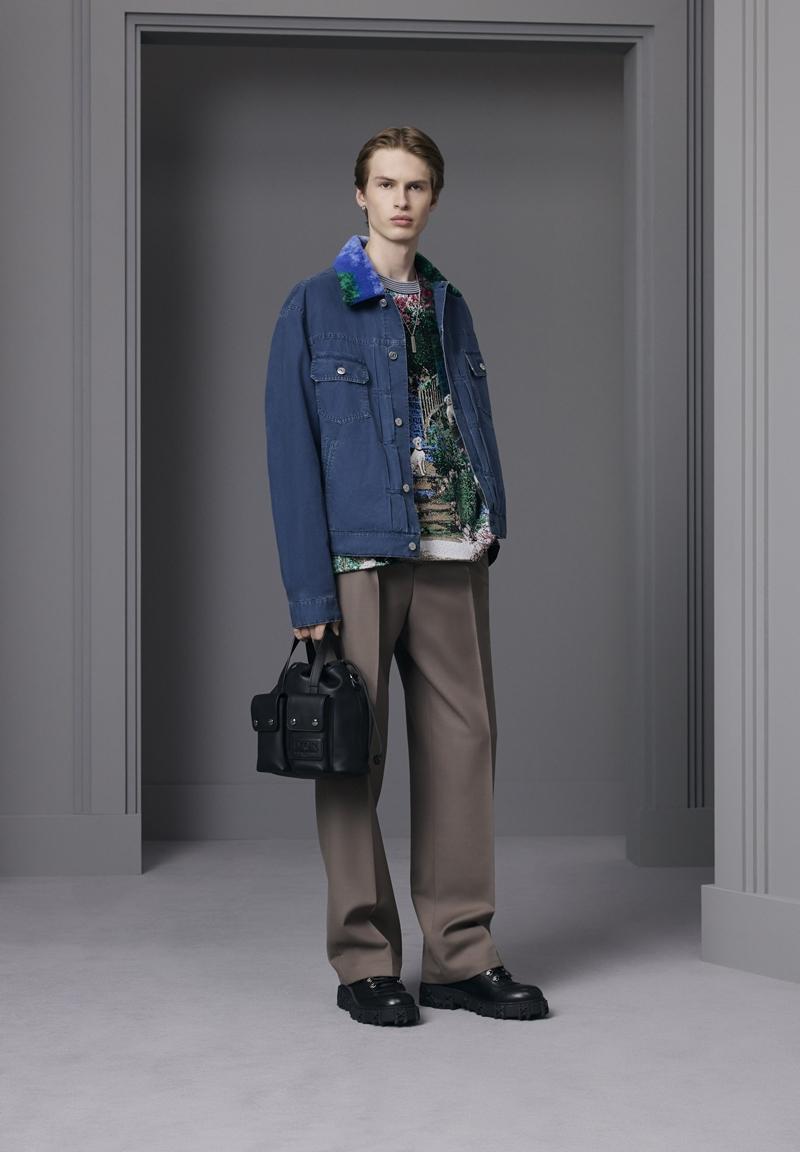 休閒感的夾克、工裝造型、丹寧面料等，都是重要設計元素。（Dior提供）