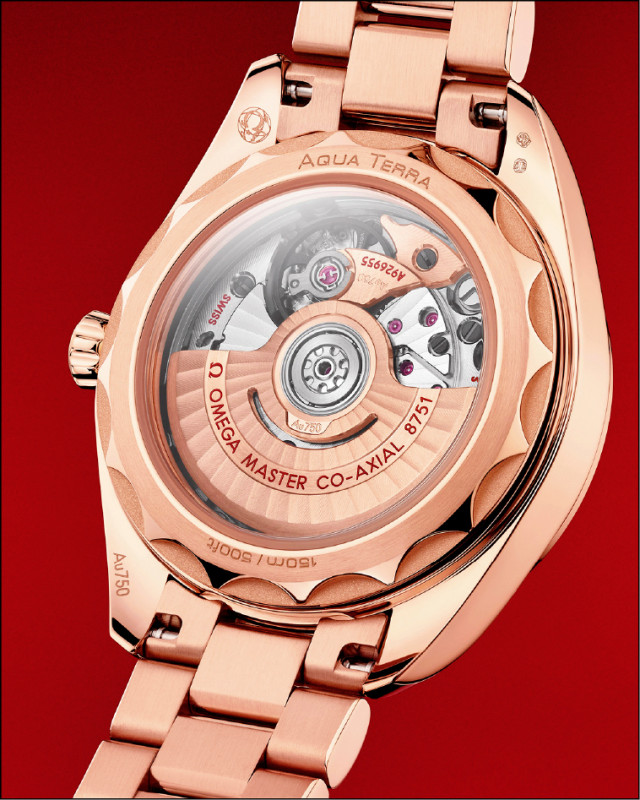 Aqua Terra 30毫米全系列皆搭載高度精準的大師天文台認證自動上鍊機芯。