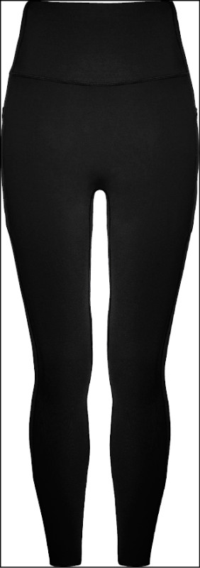 經典黑高腰修身瑜伽褲，2,680元。