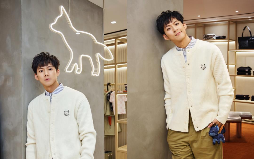 吳念軒穿上小狐狸針織衫，展現調皮可愛的那面。