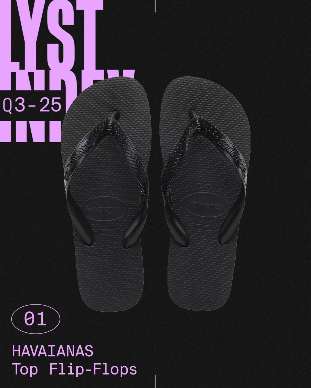 第一名是這雙捲土重來的哈瓦仕夾腳拖。