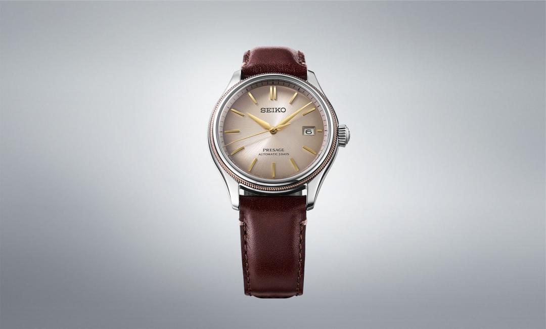 SEIKO Presage經典系列全新皮革限量錶款SPB529J1，36,500元。(SEIKO提供，以下同)