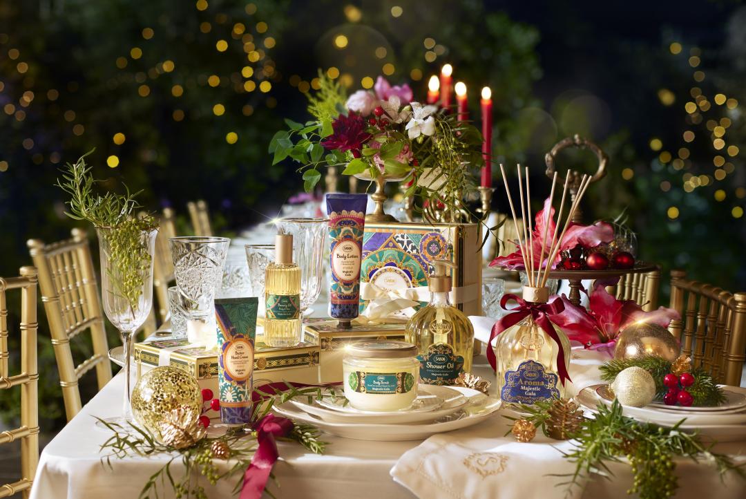 SABON流光夜宴限量系列，重現皇室晚宴的華麗時刻。