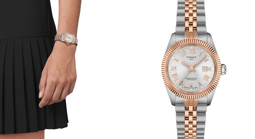 Ballade系列腕錶，30毫米雙金款，34,300元。