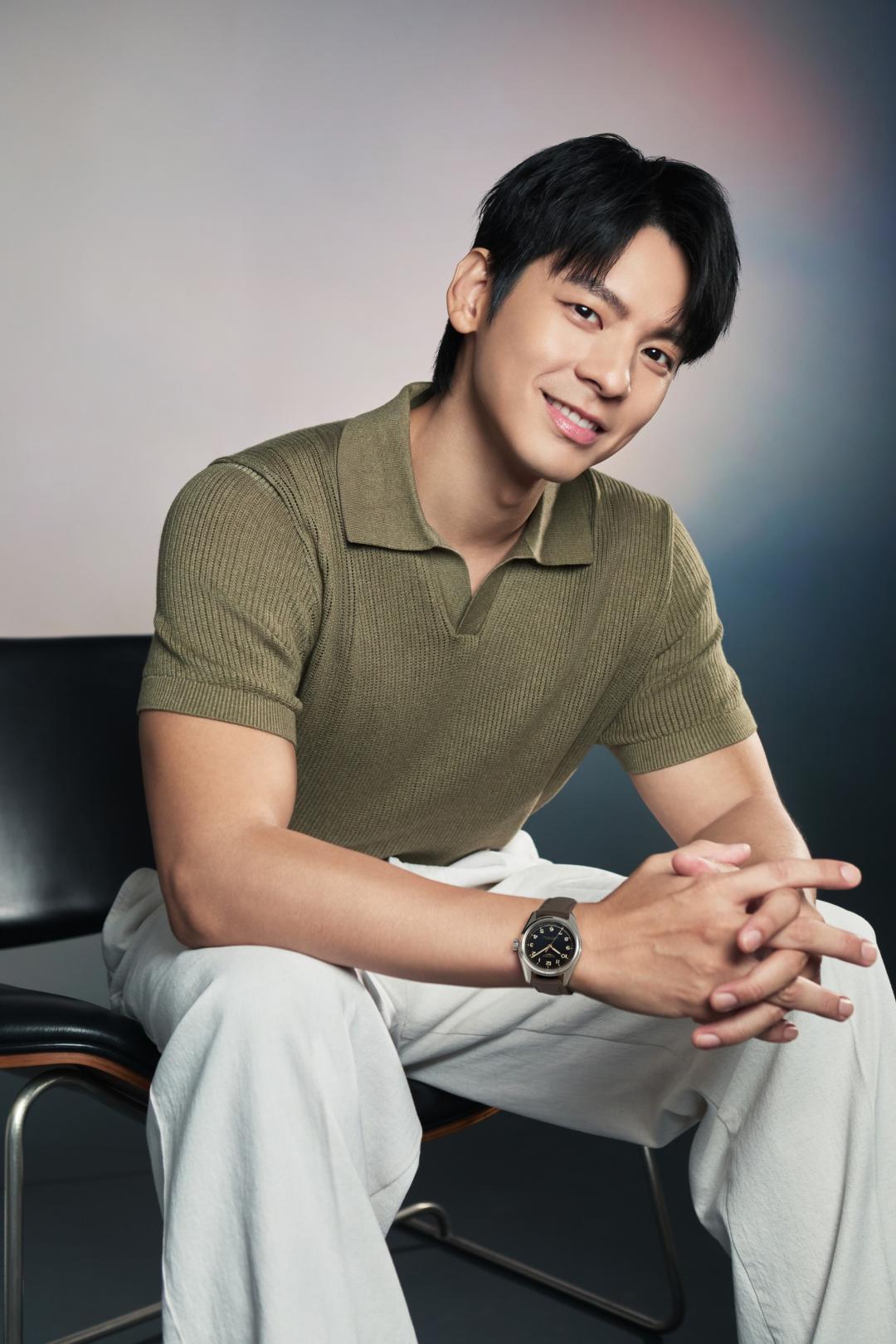 浪琴品牌好友林柏宏佩戴全新錶款。