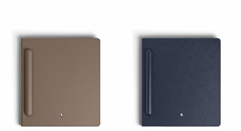 Digital Paper皮革保護套，棕色與藍色，各6,600元。