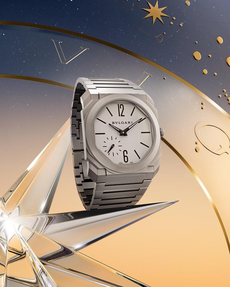BVLGARI OCTO FINISSIMO AUTOMATIC超薄自動腕錶。（BVLGARI提供）