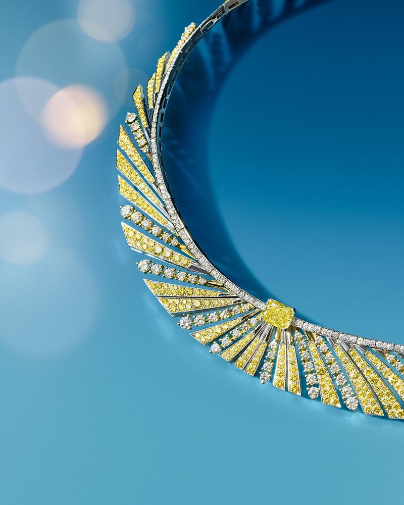 FRED 2025 全新高級珠寶系列《Soleil d'Or Sunrise》多層式項鍊。（FRED提供）