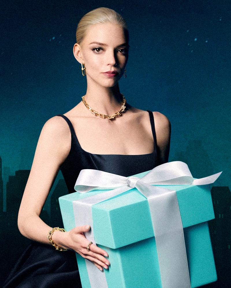 Anya Taylor-Joy佩戴Tiffany HardWear系列作品。（Tiffany & Co.提供）