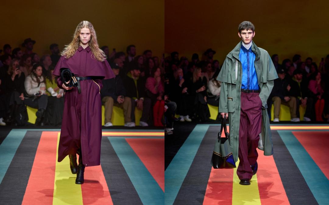 （左起）Bless披肩式羊毛防水外套，售價NT$43,000元；Effol披肩式防水長版外套，售價NT$33,200元。