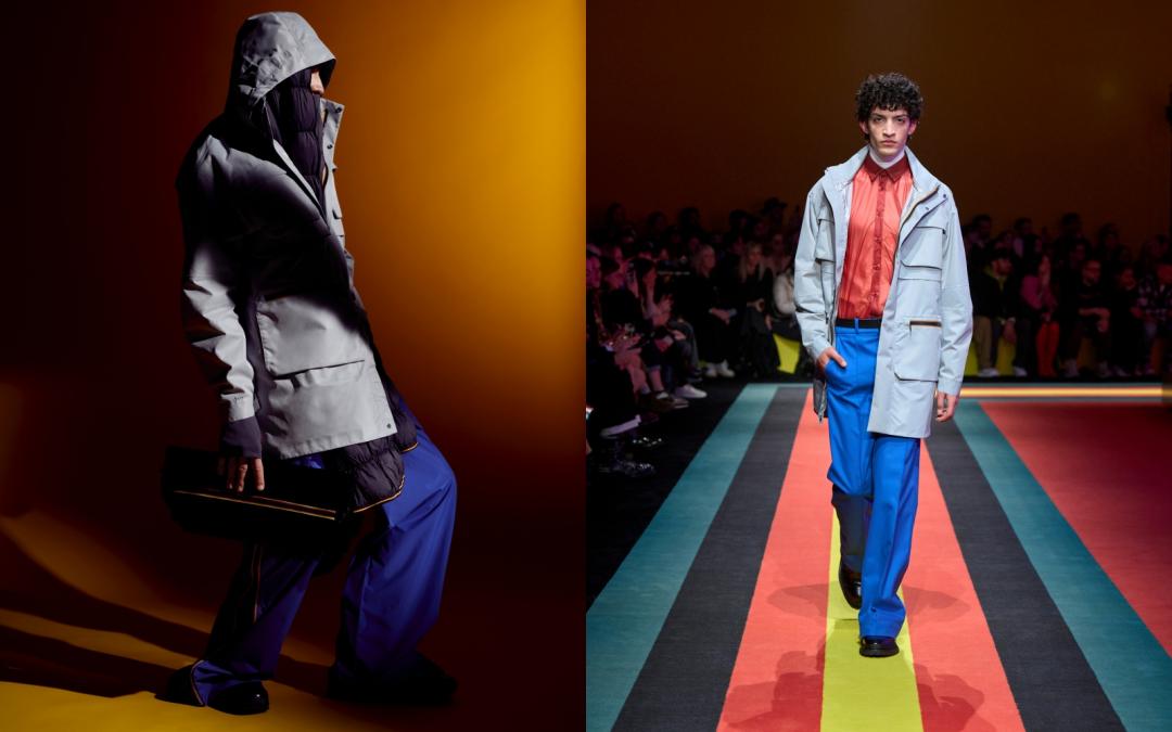 Effie防水緞面工裝外套，售價NT$25,400元。