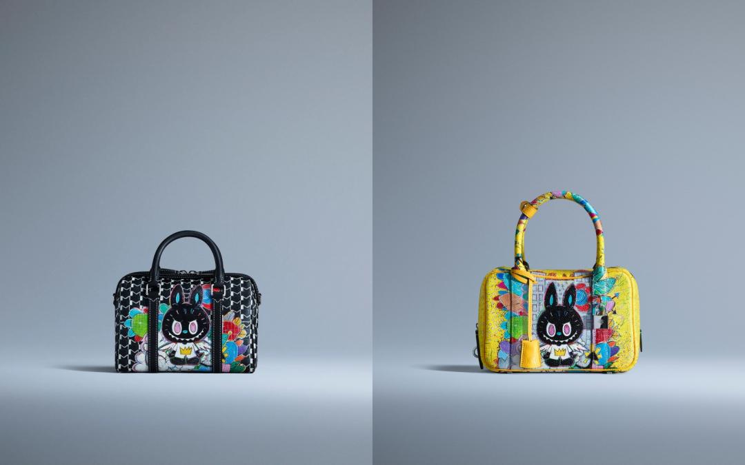 （左起）聯名系列Hobo包mini 48h隨行包，售價NT$74,500元，已售罄，可預購，明年1～2月到貨；全新上市的聯名系列Mignon包，售價NT$316,600元，採限量訂購形式，預計5月到貨。