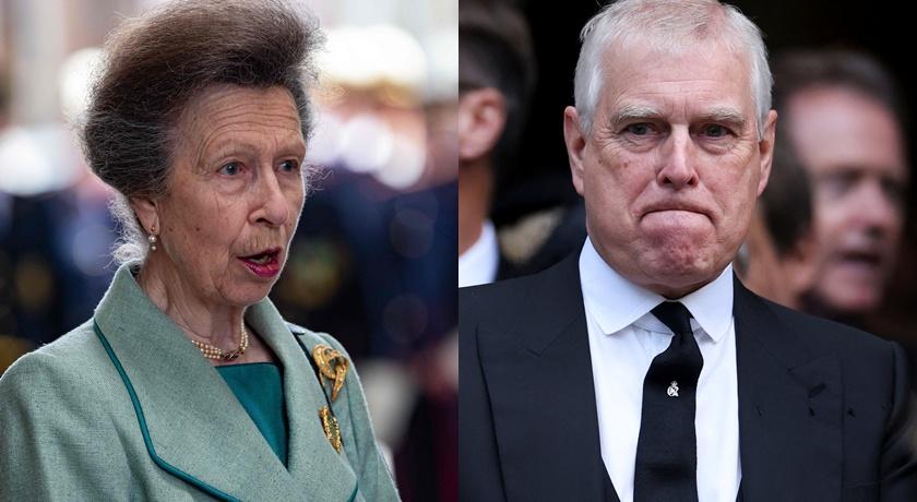 安德魯王子(右)陷醜聞風暴，安妮公主(左)也遭殃。(法新社、路透)