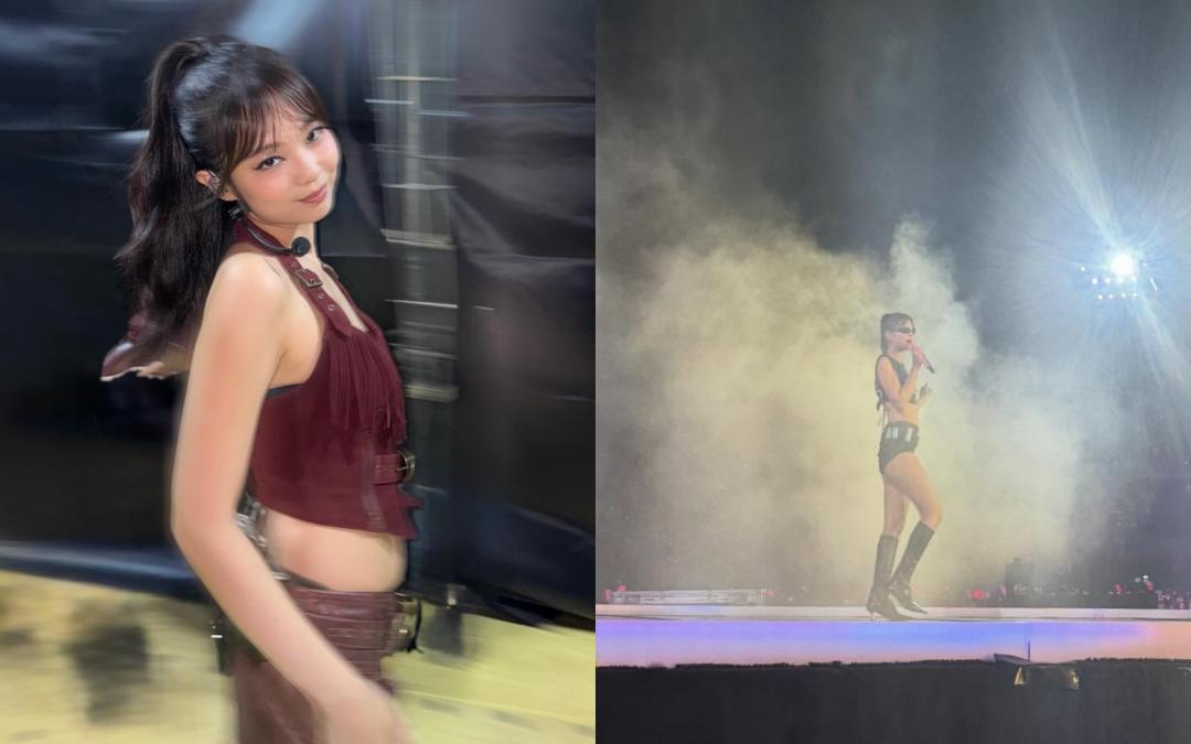 Jennie先前在高雄、曼谷演唱會上，穿著台灣品牌D＋AF的長靴登場。