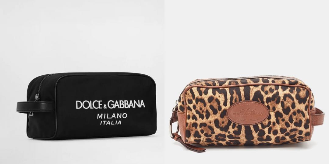 Dolce&Gabbana化妝包，除了經典款黑色以外，還有豹紋、花紋等設計。價格店洽。