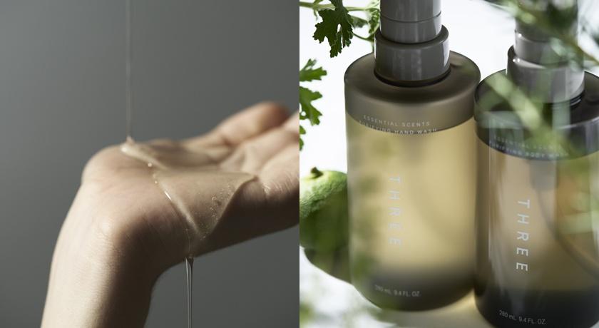 THREE香氛甦活洗手露280ml/1,050元。