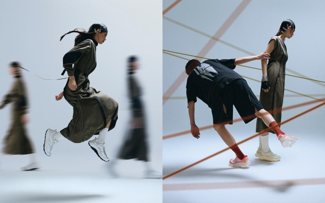 Mafate系列鞋身以流線設計語彙呈現律動美感。