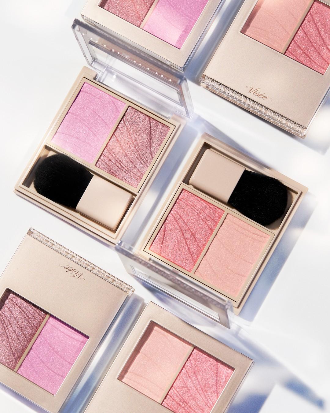 Visée花綻雙色頰彩，全8色 ，390元。