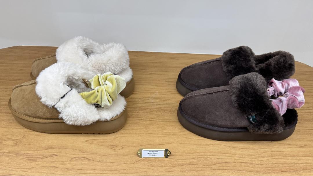 Rockfish雲朵毛毛拖鞋，售價NT$2,880元。（圖／記者張妤瑄攝）