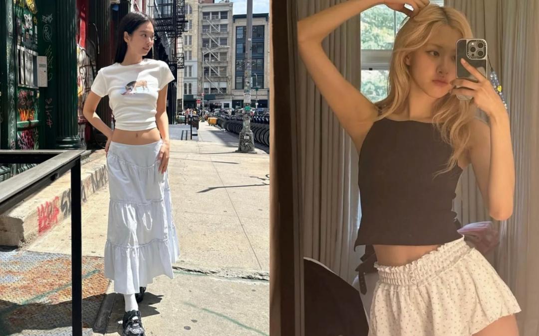 GLOWNY以懷舊學院少女風為主軸，BLACKPINK成員Jennie與Rosé私服都曾經穿過。Jennie同款荷葉邊長裙目前有販售，售價NT$4,380元。