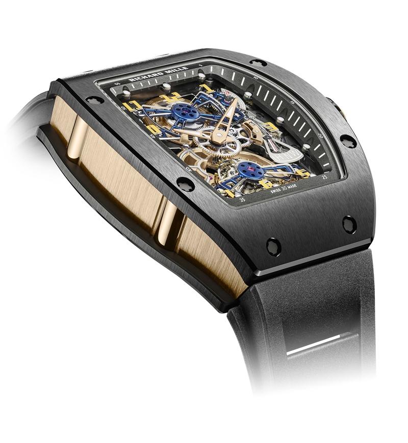 RM 17-02陀飛輪腕錶，黑陶瓷款。（RICHARD MILLE提供）