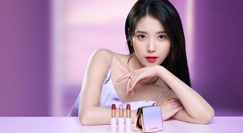 從紫色蜜粉到仙氣唇妝！IU「冰透紫」
