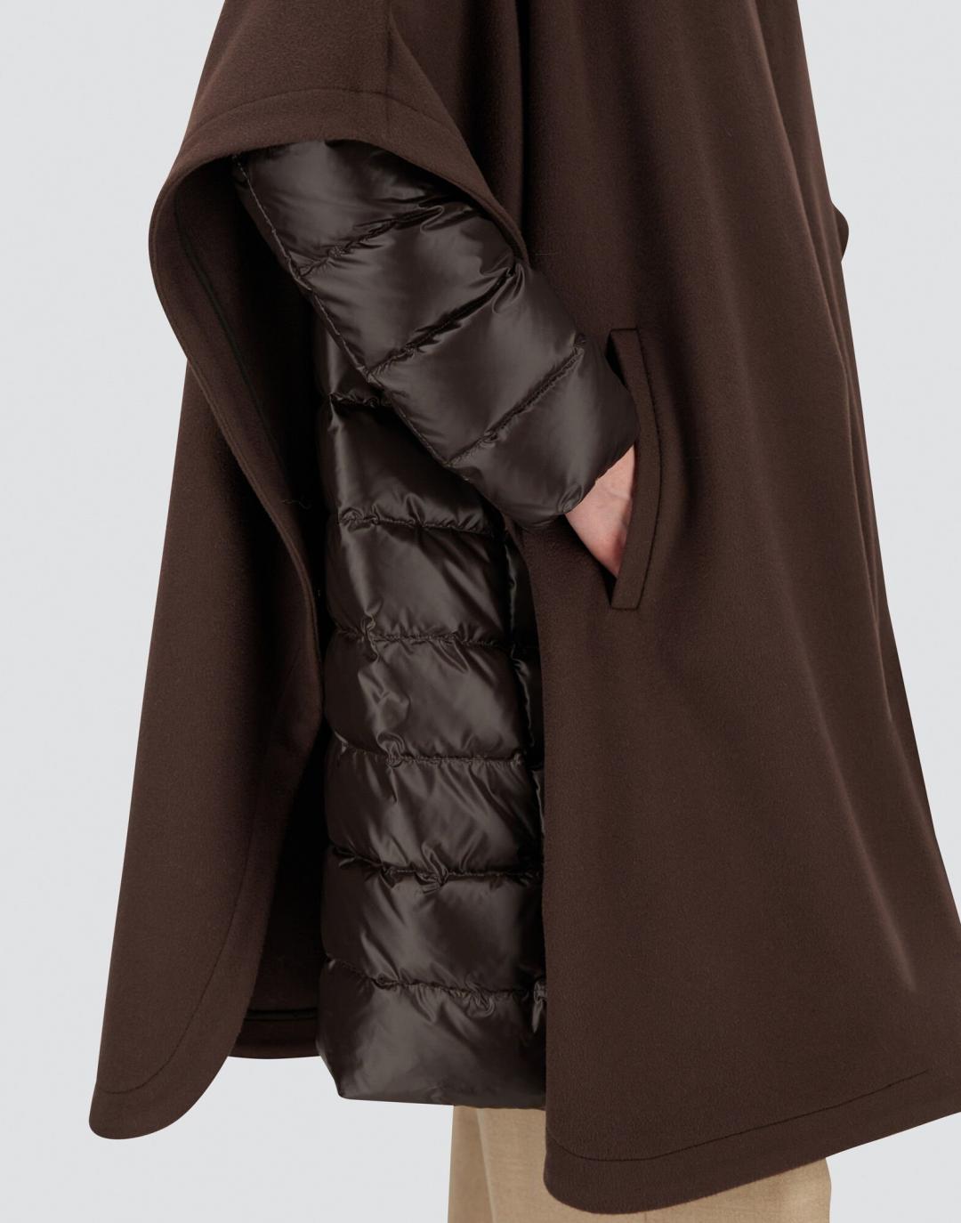 女仕羊羽絨斗篷大衣，售價NT$67,600元。