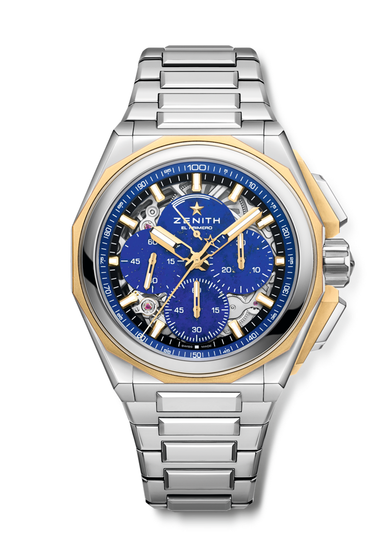 DEFY Extreme青金石款挑戰極限腕錶，1,197,400元，精鋼錶鍊。（ZENITH提供）